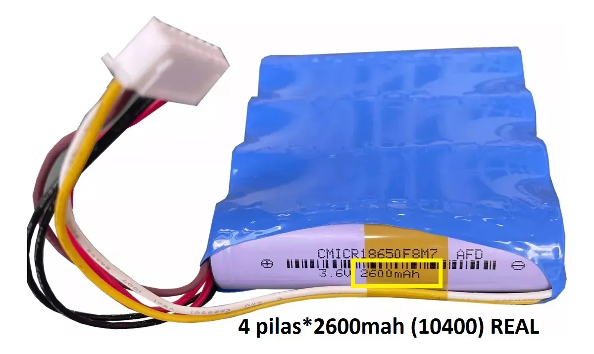 Batería 18650 Litio 10400mah 7 Pines Miniups Pack