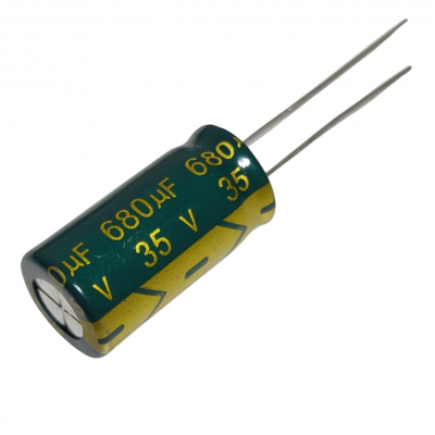 Condensador electrolítico 680uF 35v x10 unidades